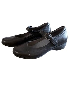 Dansko Fawna women’s 37 versatile black leather Mary Jane shoes